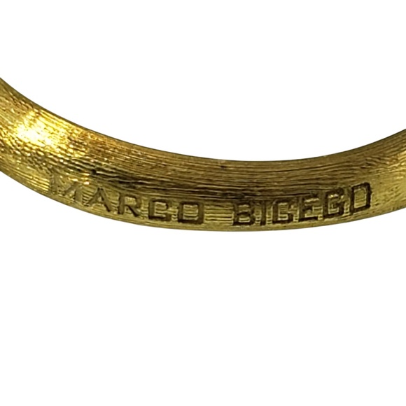 Marco Bicego 18K Yellow Gold Cabochon Citrine Jaipur Frame Ring Size 7.5 #20326 - Picture 5 of 8